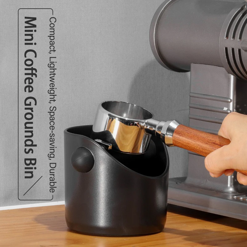 Espresso Grounds Container Coffee Knock Box Anti Slip Dump Bin Barista Cafe Accessories Grind Tools KFQZH01