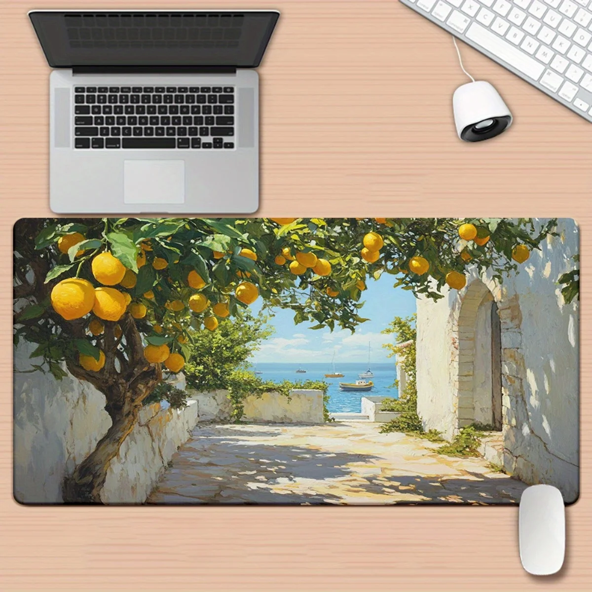 

School Desk Setup Mouse Pad Gaming Desk Mat Cloth Surface Anti Slip Rubber Base for PC Laptop Keyboard