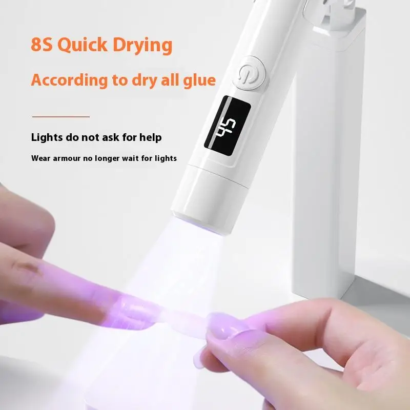 ネイルジェル用360度回転多機能ブラケット、ハンドヘルドネイルポリッシュランプ付き、ホットセール中