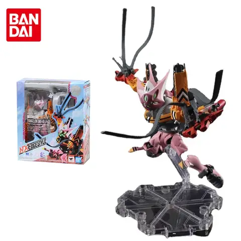 Bandai Neon Genesis Evangelion Figure Unit 08 Impromptu Combat Configuration Genuine Action Toy Figure Toys for Children