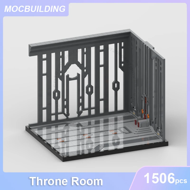 Model Sala Tronu MOC Klocki Konstrukcyjne DIY Składanie Cegieł Kolekcja Kosmiczna Ekspozycja Kreatywne Edukacyjne Zabawki Świąteczne Prezenty 1506 Elementów