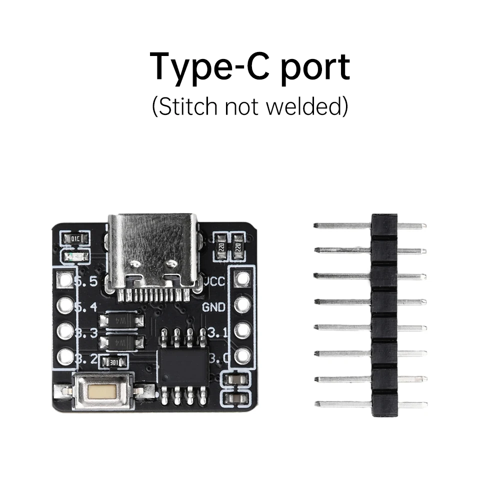 STC8G1K08A Core Board Minimum System Board 51 Microcontroller Controller Development Board 8-pin Mini Type-C Self-contained ADC