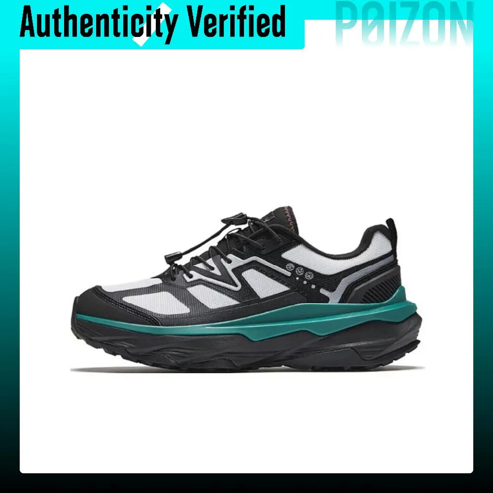 Anta Slip Resistant Abrasion Resistant Low top Casual Shoes Men's Black Gray Blue 112448860-4