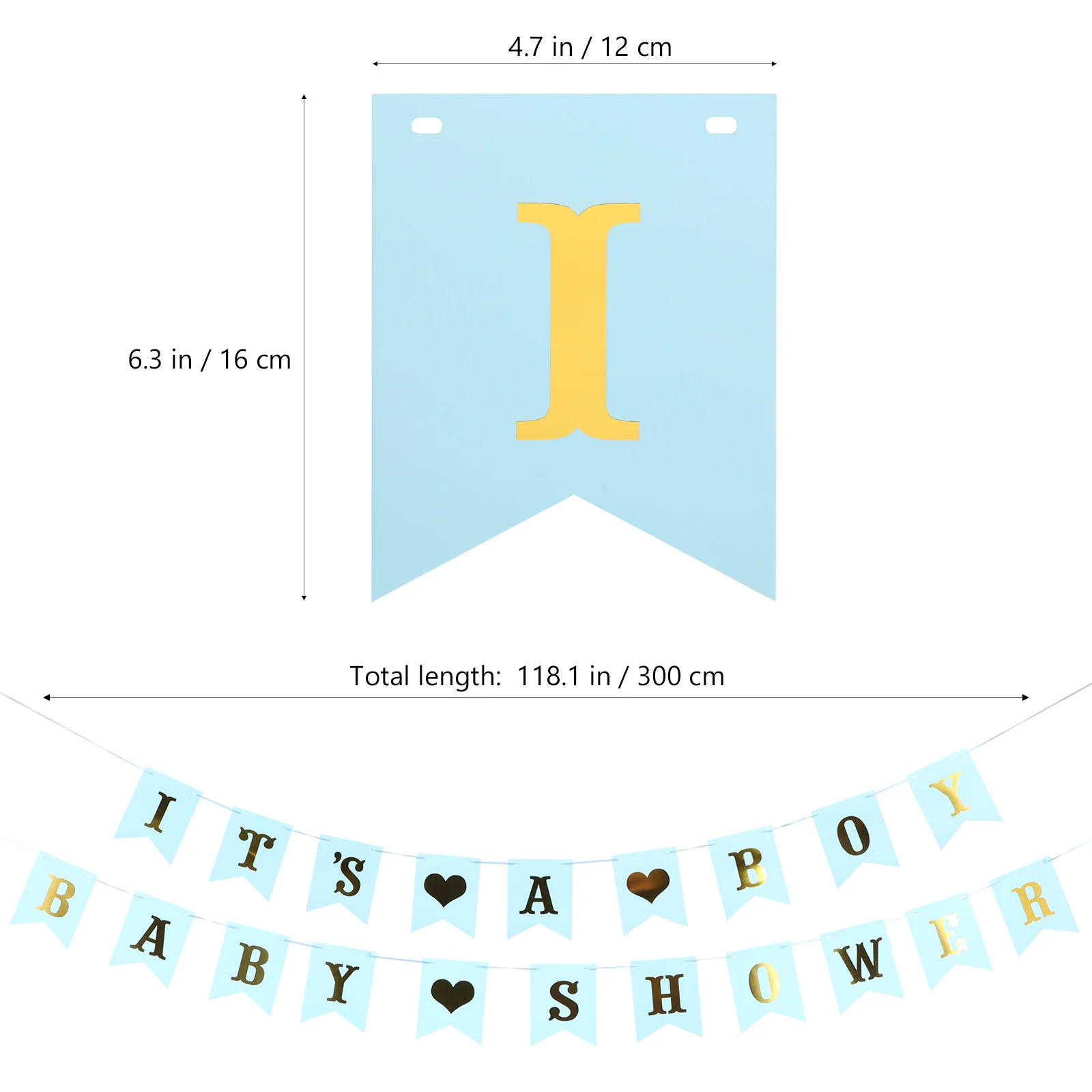 

1pc Letter Pull Flag Baby Birthday Banner Decorative Supplies Reusable Hanging Party Material Fine Workmanship Clear