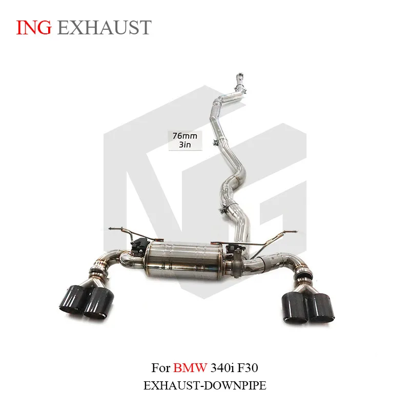 

ING for BMW F30 340i 3.0T SS304 Exhaust System catback Sport Sound Muffler 2012-2018