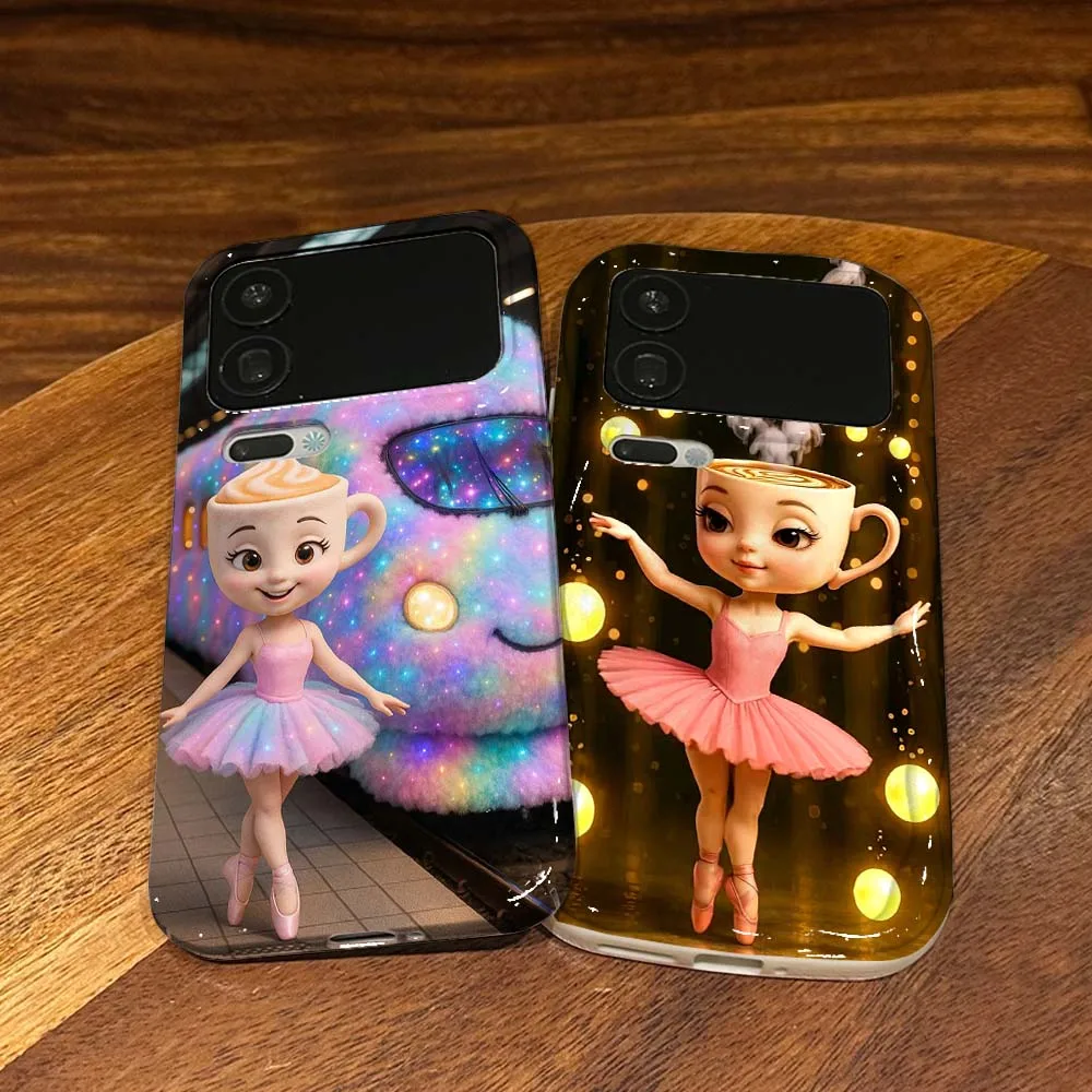 

Cartoon Anime Dancer Design For Xiaomi 17 15 14 14T 13 12T 11 11i 11X Pro Max Lite NE 5G Feilin Wave Oil Shell Cover