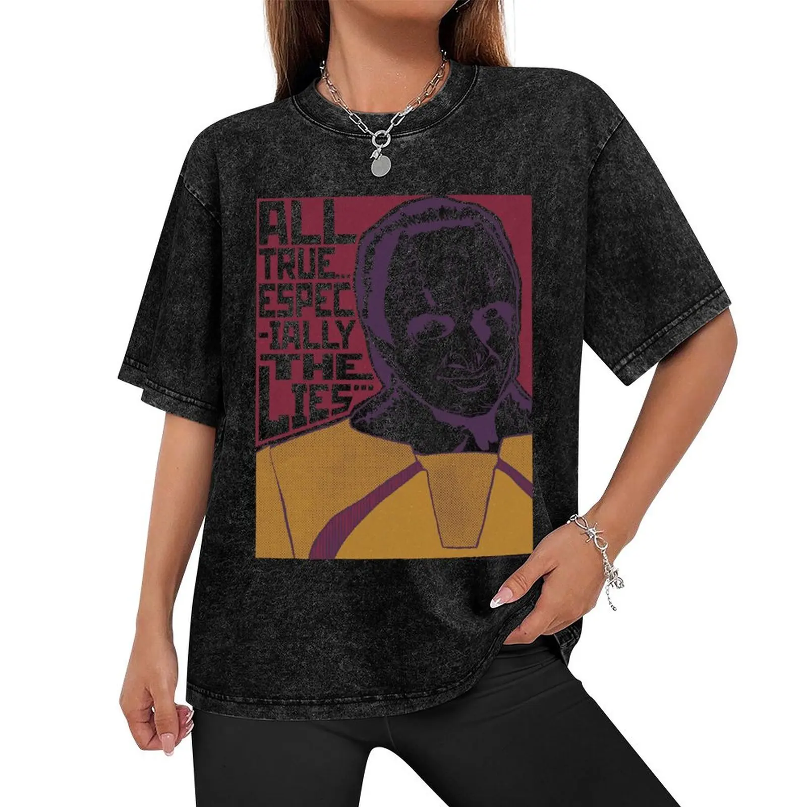 Star Trek: Deep Space Nine Garak All True Especially The Lies T-Shirt fashion shirts boys whites Clothing tee shirts for men