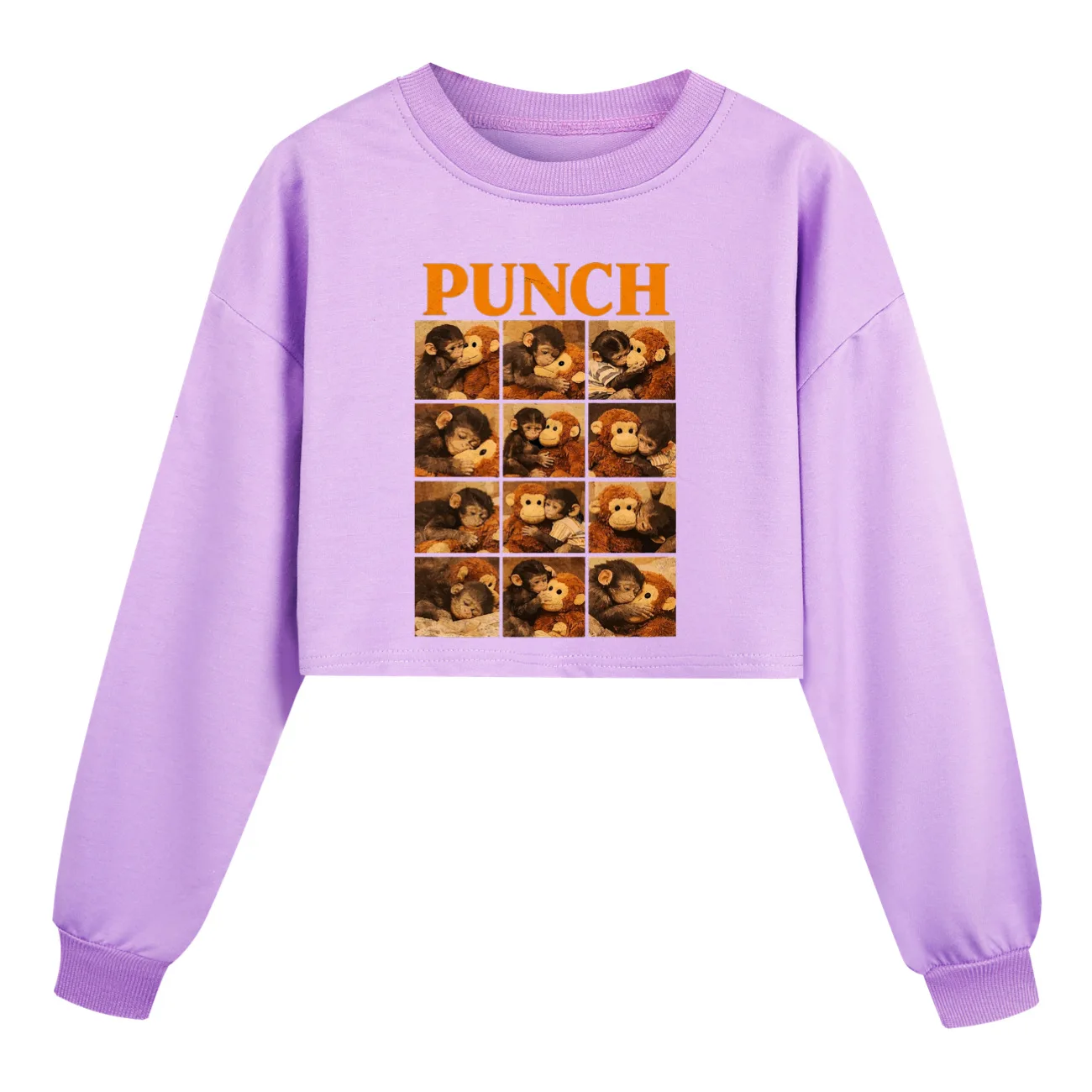 Punch Monkey Kids' Hoodie Sweatshirt Cartoon Print Funny Casual Pullover Spring Fashion Top for Boys & Girls