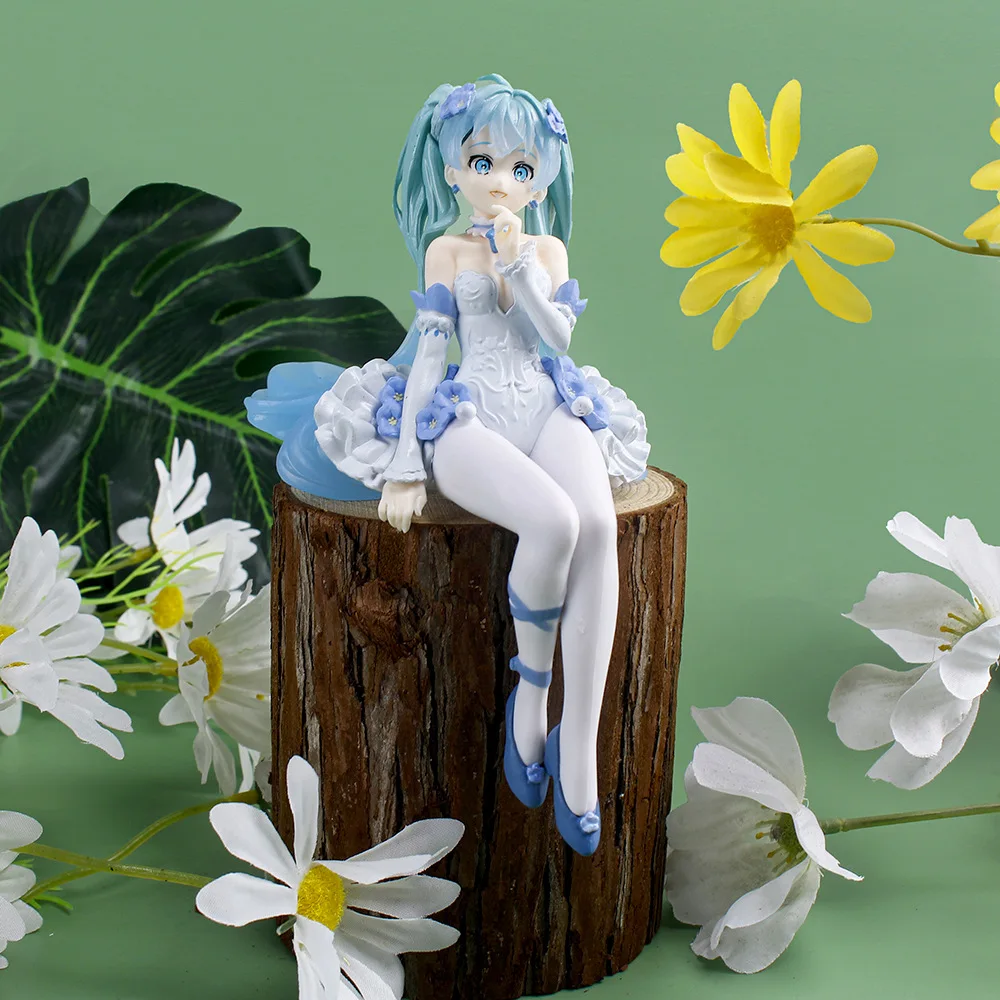 

Anime Action Figure Butterfly Fairies Sit Hatsune Miku Figurine 15CM PVC Model Toys for Boys Christmas Gift Free Shipping Items