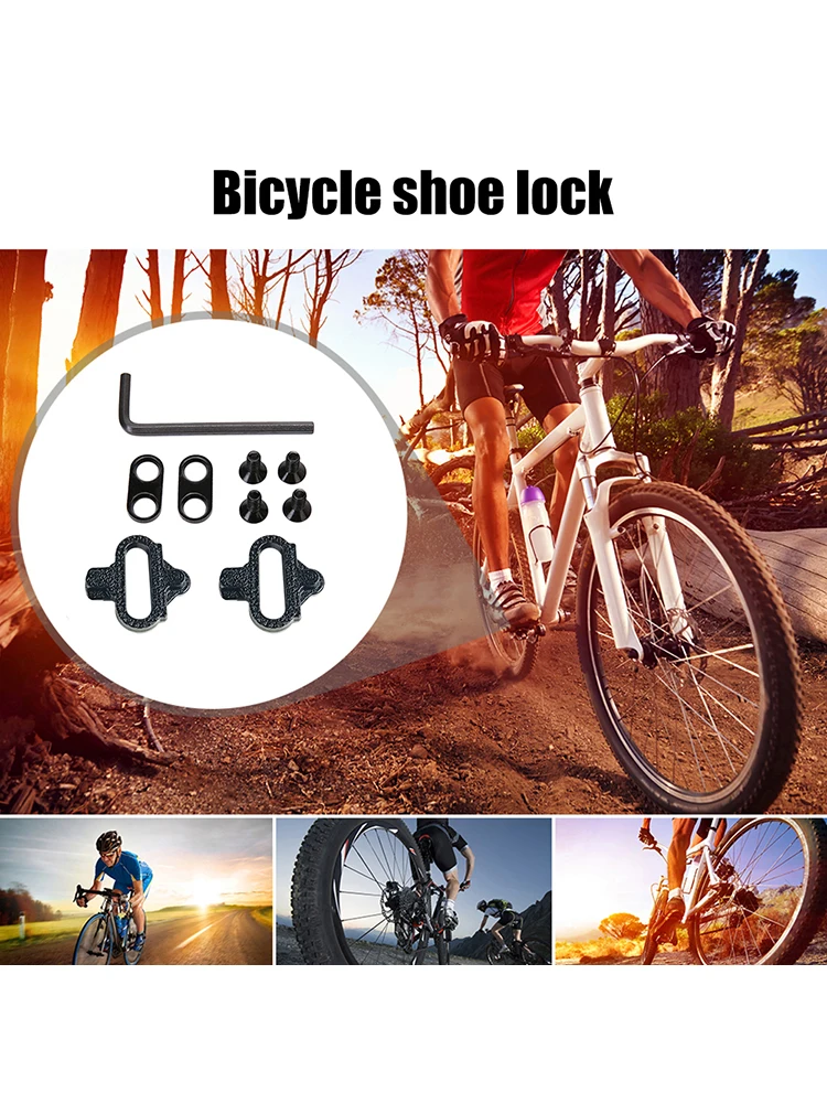 

Mountain Bike Parts Bicycle Pedal Self Locking Anti-Slip Shoes Cleats Cycling
