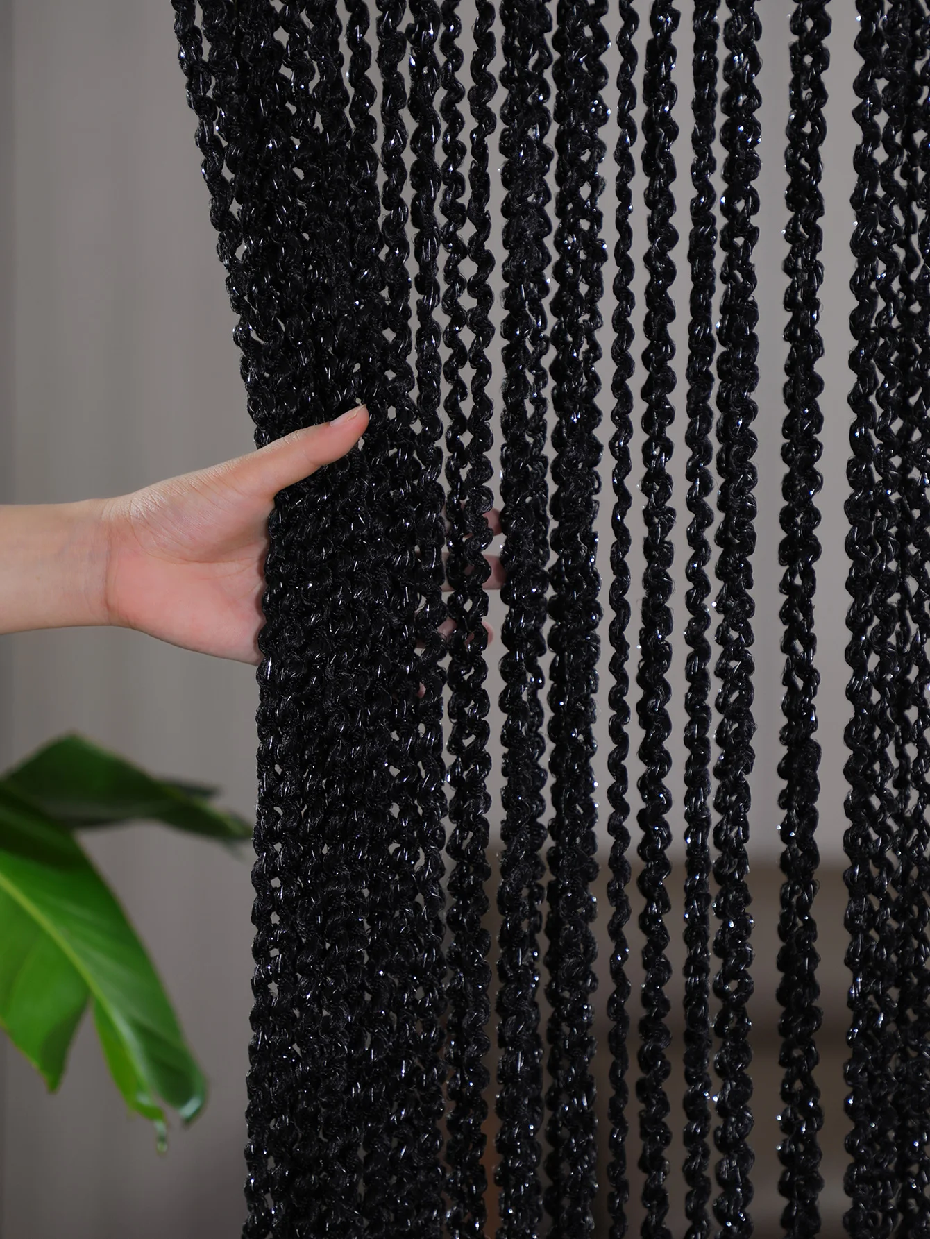 Thread curtain thickened living room entrance partition curtain Wedding door curtain tassel curtain children\'s room decoration