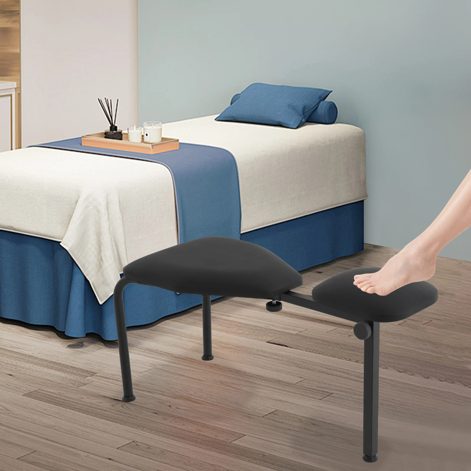 ペディキュアチェア マニキュアスツール 調節可能なペディキュアスツール マニキュアフットレスト ホームビューティーサロン用のモダンなペディキュアチェア