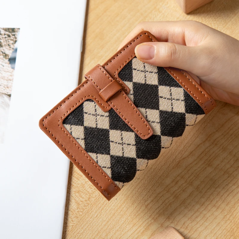 porta-cartoes-feminino-de-luxo-capa-elegante-para-cnh-design-de-nicho-dupla-funcao-carteira-de-couro-para-jovens