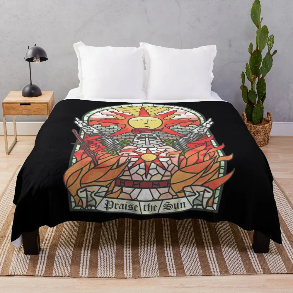 

Dark Soul Praise The Sun \t \t\t Throw Blanket Warm Flannel Blanket for Couch Chair Bedroom