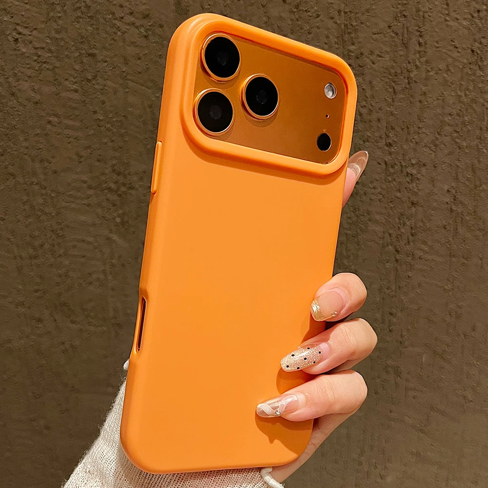 Bonbonfarbene Silikon-Schutzhülle für iPhone 17 18 Pro Max Air 17 Pro Stoßfeste Matte Weiche TPU-Bumper-Rückseitenhülle