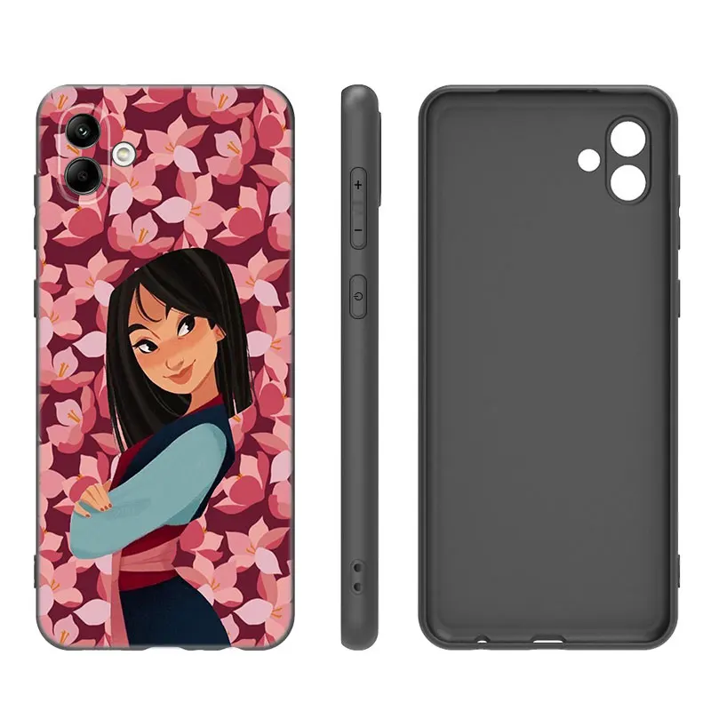 Funda de teléfono artística de dibujos animados Mulan para Samsung Galaxy A01 Core A04E A04S A05S M04 4G A02 A03 A10 M40 S A06 A10E M10 M11 M12 M22 M42