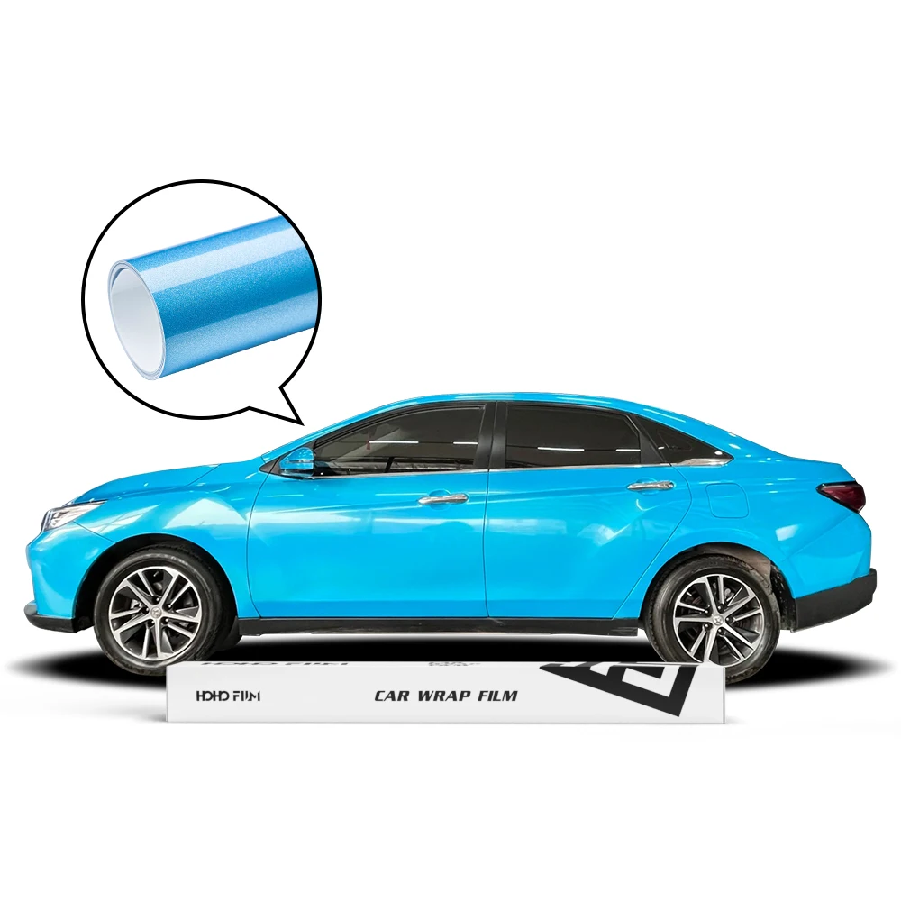 

HOHOFILM Holographic Metallic Series Blue Color 1.52x18m Car Protection Film Vinyl Wrap Auto Vinyl Wrap Cool Car Wraps