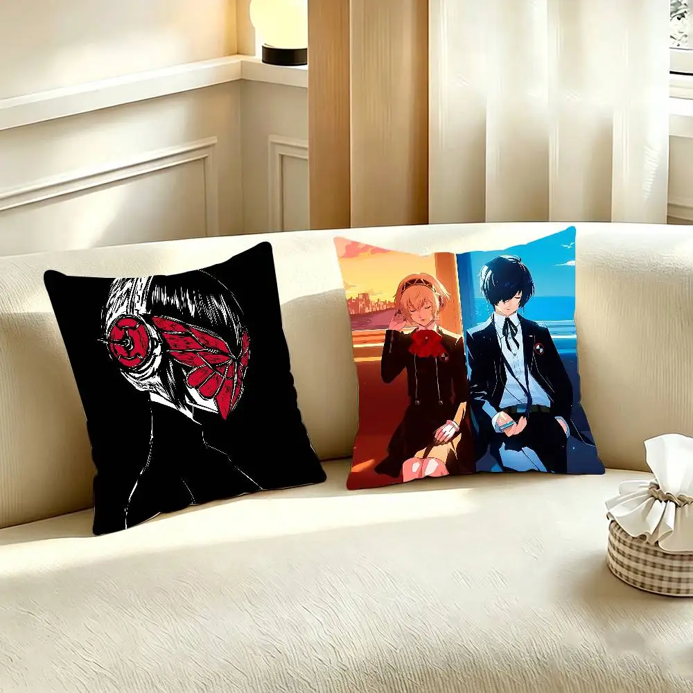 V-Vintage Game Persona 3 Pillow Case For Room Sofa Cushion Cover Suitable For Home Bedroom Decoration And Protector