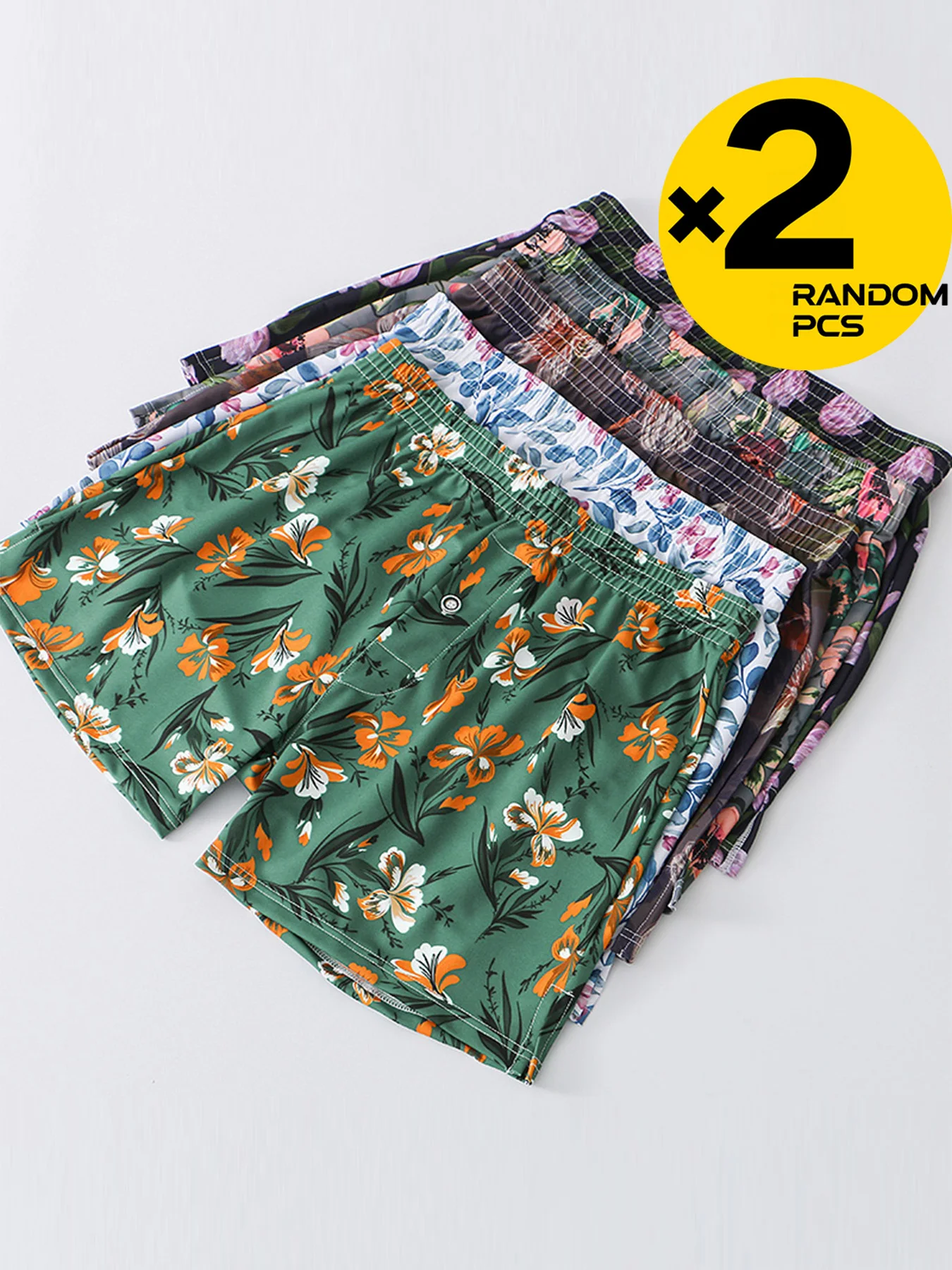 

Men's Cotton Boxer Shorts Underwear 2-Pack 3-Pack 4-Pack High Quality Brands Comfortable Loose Fit Printed Sleepwear Homewear