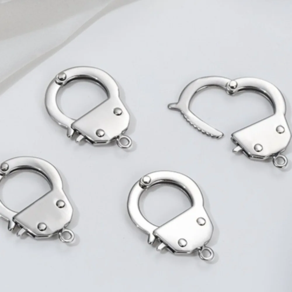 

Титановая сталь, маленькая пряжка для наручников, нержавеющая сталь 316, головка кнопки, браслет «сделай сам», ожерелье, сумка, соединительная пряжка