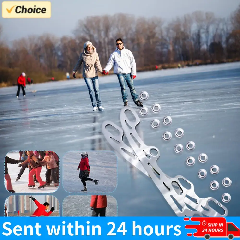 

1 Pairs 253/290 MM Skate Blade 1 Pair Ice Skating Blade Stainless Steel Inline Figure Skate Blade for Skate Shoes for Women Men
