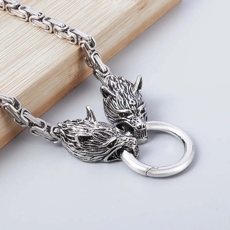 Vintage Nordic Celtic Thor Hammer Necklace Men\\\\\\\'s Amulet Silver Color Pendant  Jewelry Punk Necklace