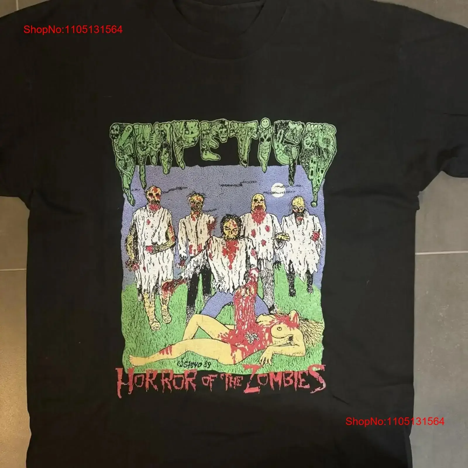 Vintage Impetigo Band Horror Of The Zombies T Shirt Concert S to 5XL AR039 vintage Washed graphic fashion Comfortable