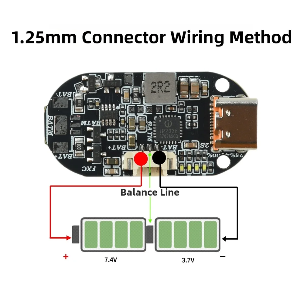 IP2336 Bidirectional Fast Charge Discharge Module Lithium Battery Balancing Board With Adjustable Voltage Current