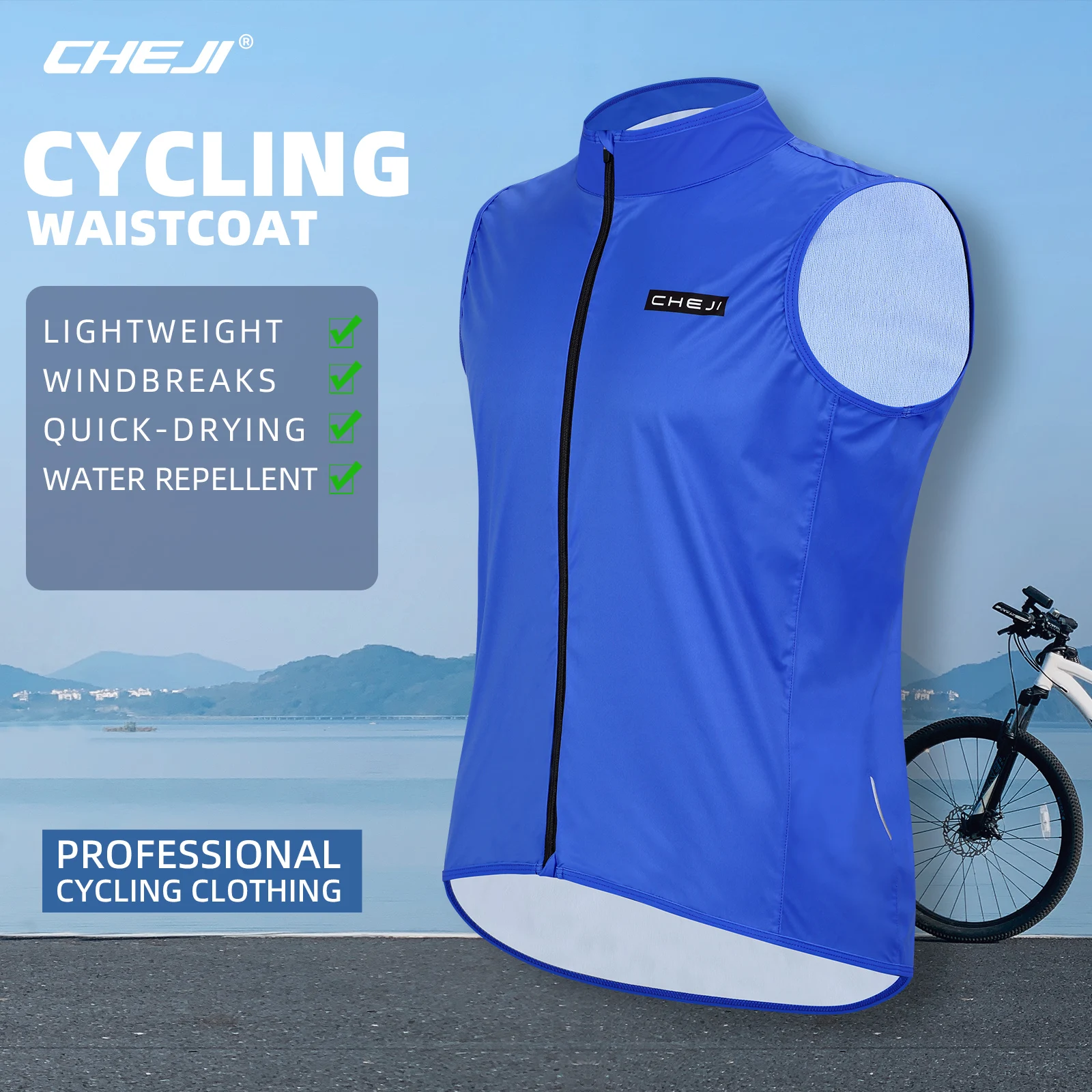 

CHEJI-Cycling Vests ,Riding Suit Inside Coat,Tights,Outdoor Breathable Sports Equipment, Quick Dry Clothing, 2024 New in