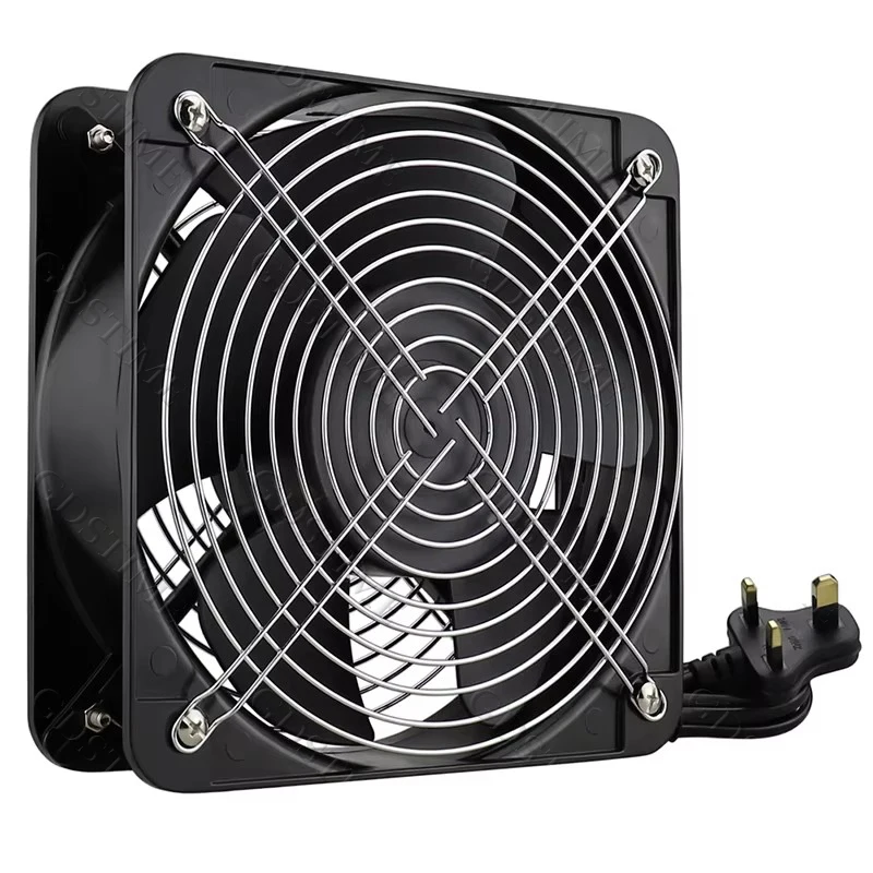 1Pcs Gdstime AC 220V Axial Fan 200mm 200x200x60mm Ball Industrial Cabinet Cooling Fan 20cm Large Air Volume Warehouse Cooler