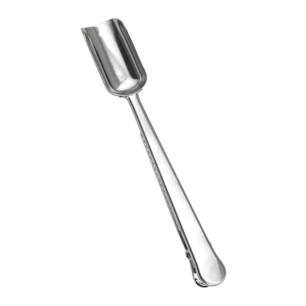 

Stainless Steel Tea Spoon Compact Scoop Smooth Surface Safe Metal Kitchen Bar Accessories Tea Shovel Practical Storage