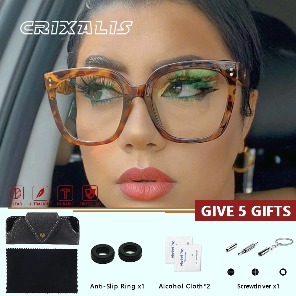 

CRIXALIS женские очки по рецепту, оптические линзы с рецептами, женские очки для компьютера, очки с синим светом UV400