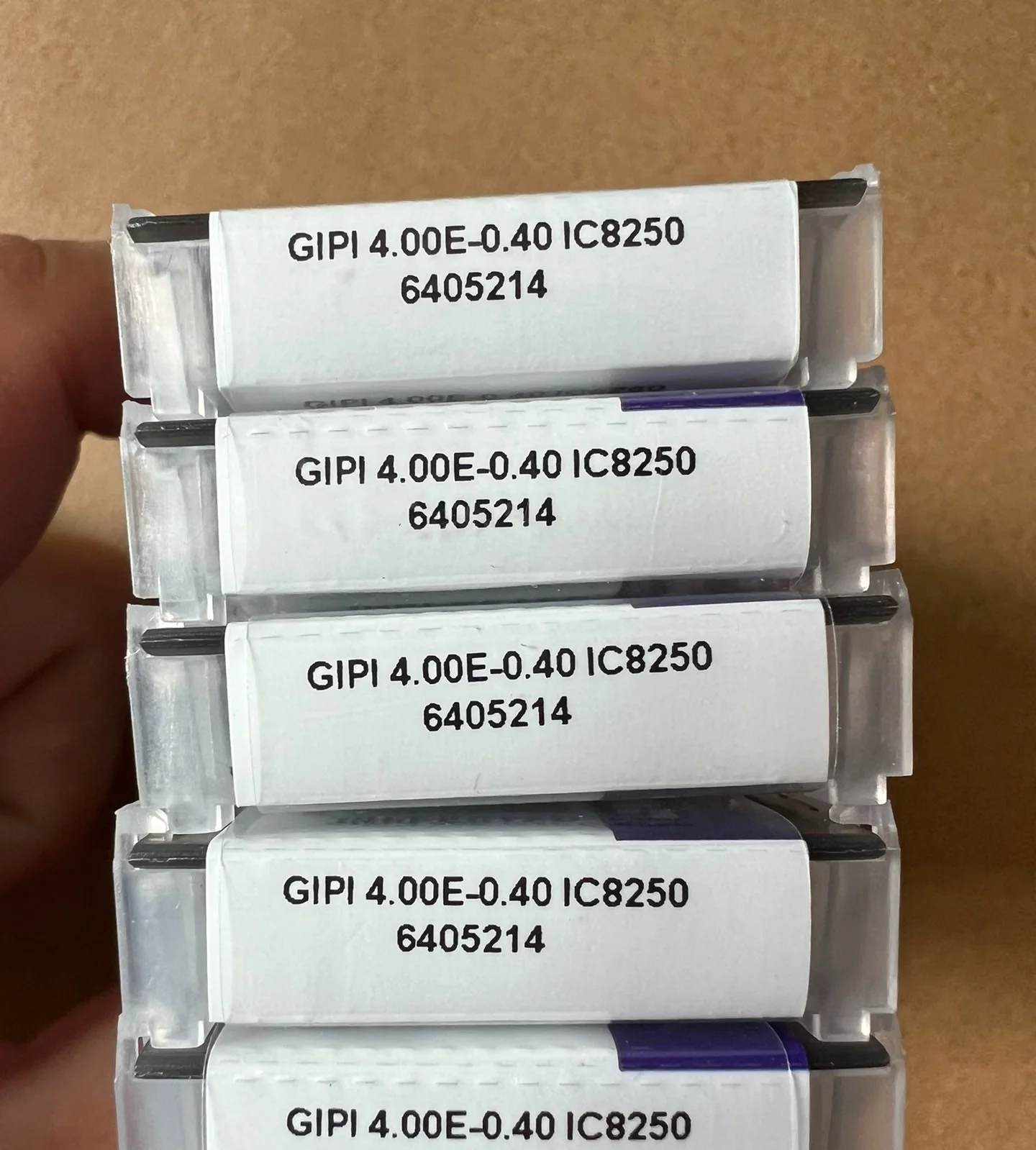 

Hard alloy cutting blades GIPI4.00E-0.40 IC8250
