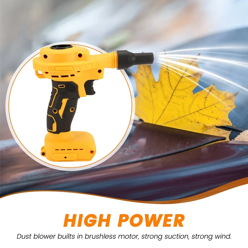 

A04R Cordless Air Dust Machine Efficient Rechargeable Vacuum Clean Inflator Cleaning Power Tool for DeWalt 18V 20V Battery