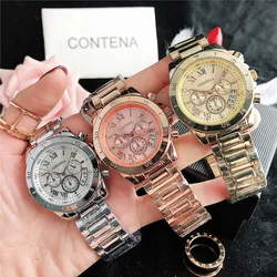 New Luxury Top Brand Watch for Women Fashion Simple Stainless Steel Bracelet Woman Quartz Wristwatches Elegant Ladies Watches