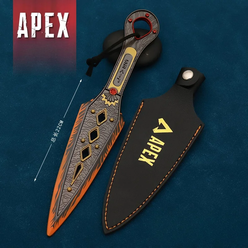 22 cm Apex Legend Leuchtende Drehbare Böse Geist Kunai Spiel Peripherie Warith Familie Erbstück Metall Waffen Messer Modell Geschenke Spielzeug