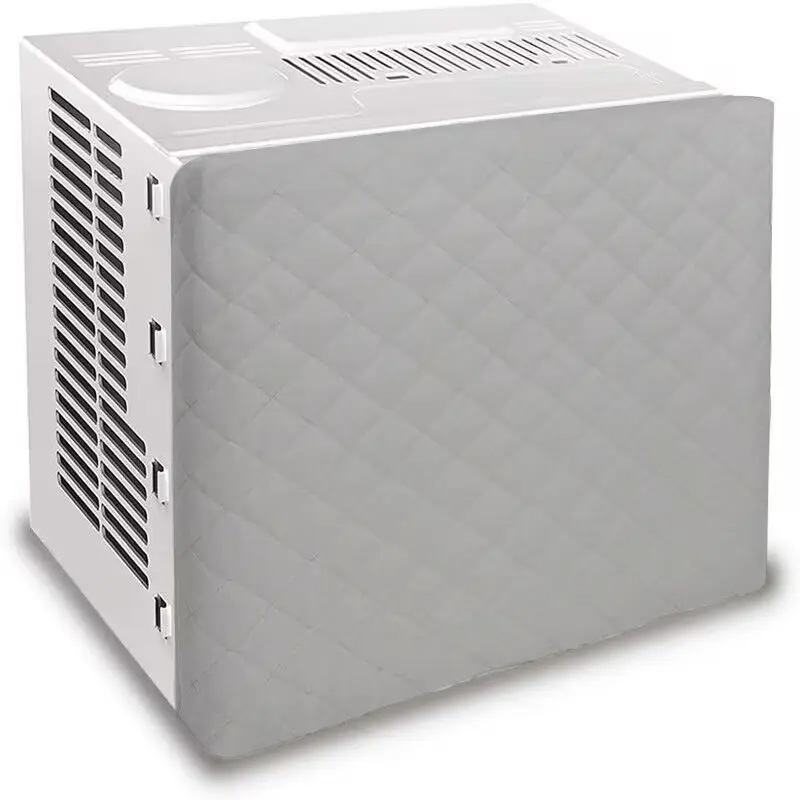 Winter Window Indoor Air Conditioner Cover White Inside Window Ac Unit Protection Cover with Elastic Straps Insulation Defender - Image 8