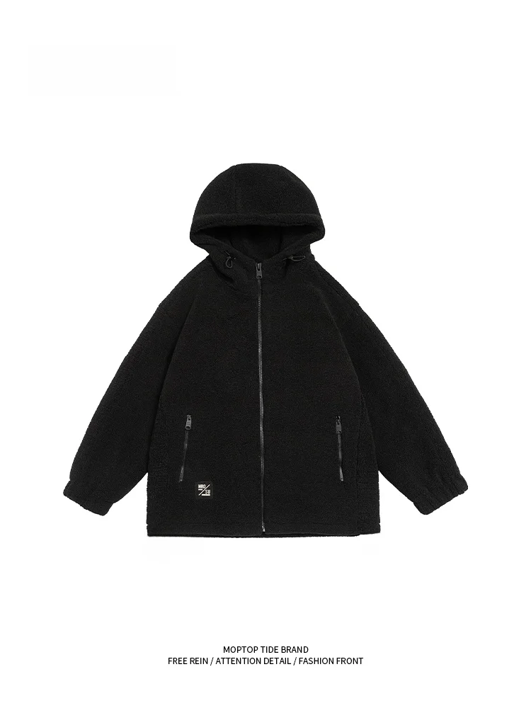 

MMOPTOP Hong Kong Sle Pure Color Men's Thiened Warmth Hooded down Jaet Casual Loose Fit White Du Feather Jaet