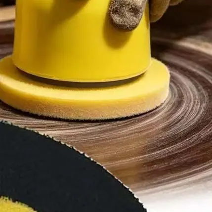 3 Inch PU Foam Sanding Disc Polishing Pad Yellow Sponge Backing Plate For Wood Grinding Manual Hand Tool Accessories
