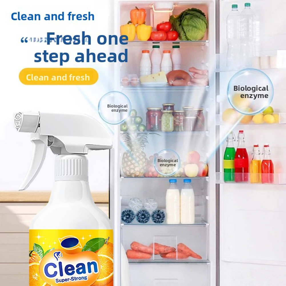 Powerful Kitchen Foam Cleaner Multifunctional Fridges Cleaner Cleans Inside Refrigerator For Spotless Food-Contact Safe Surfaces