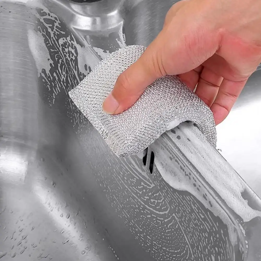 

Губка для мытья посуды с эргономичным дизайном, двусторонний набор губок для мытья посуды для кухни, многофункциональный кухонный гаджет