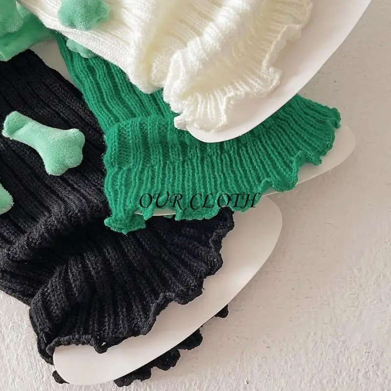 Modne kreskówkowe okładki dla zwierząt dla swobodnego lub imprezowego stroju kobiety dziewczyny słodkie nadziewane żaby nóg