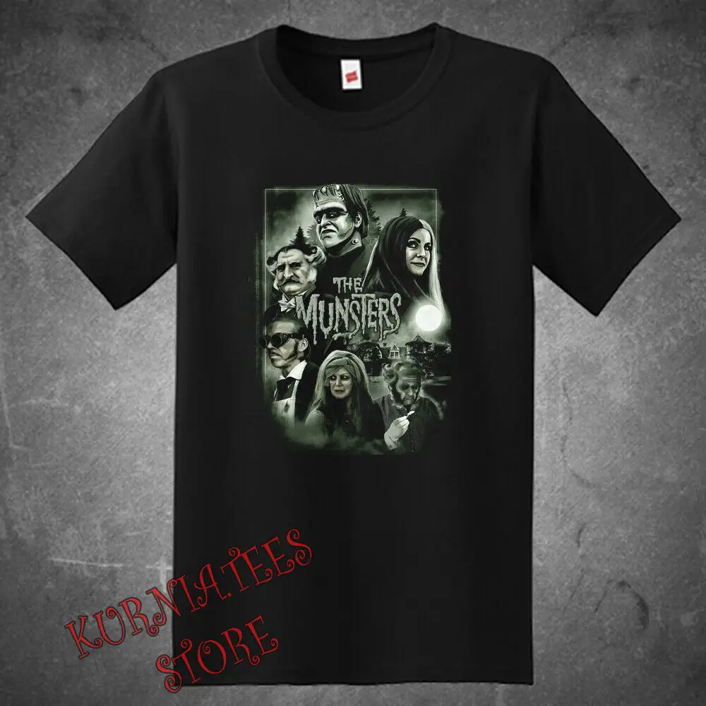 

The Munsters Horror Movie Men's Black T-Shirt Size S to 5XL