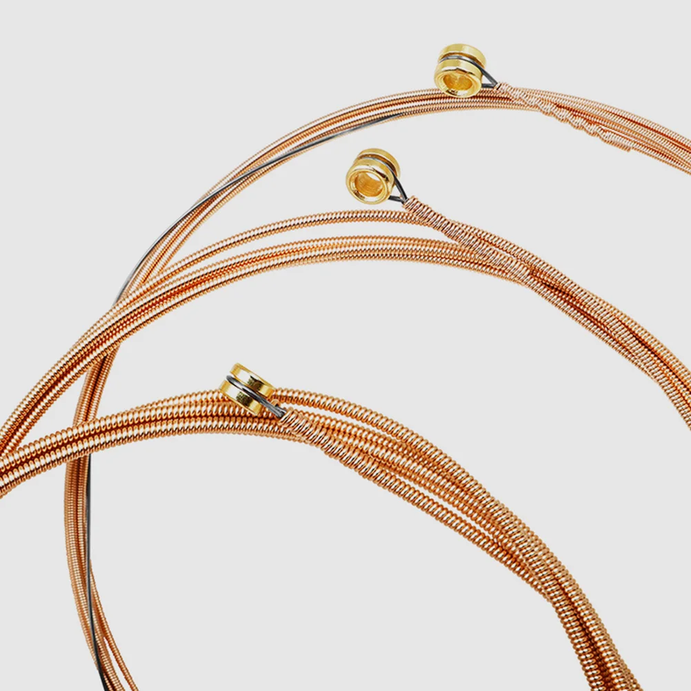 Cordes de guitare Folk en métal, 6 pièces, durables, faciles à installer, son clair, résonance confortable, pièces de rechange pour guitare