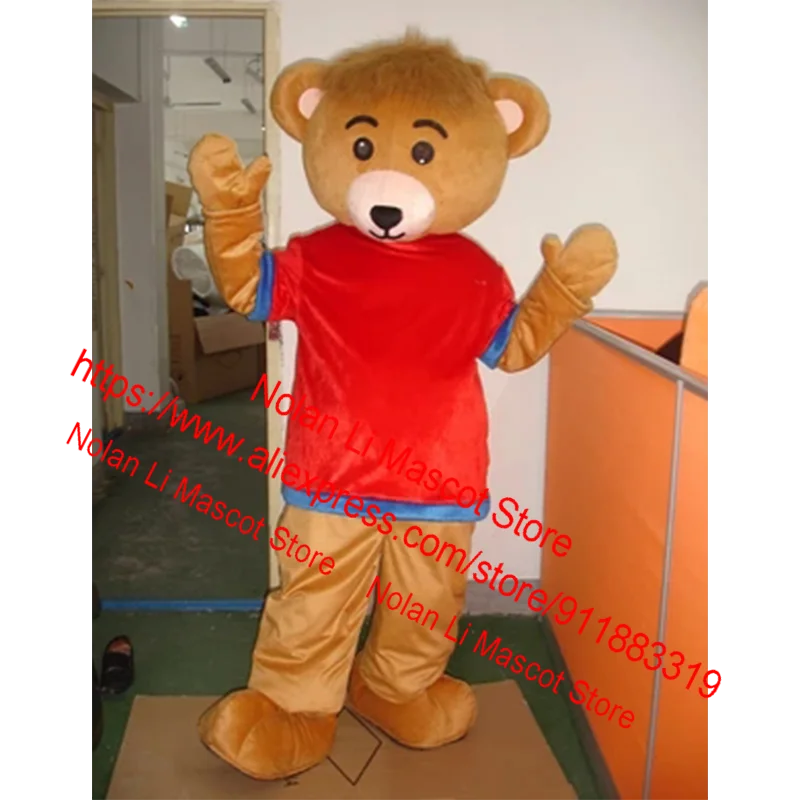 High Quality EVA Material Helmet Bear Mascot Costume Movie Props Performance Cartoon Suit Cosplay Advertising Holiday Gift 433