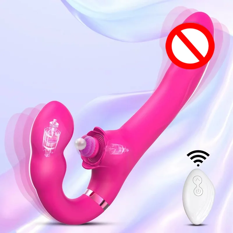 Vibrador de resonancia de doble cabeza para mujer, masajeador Vaginal de clítoris, masturbador usable femenino, Juguetes sexuales