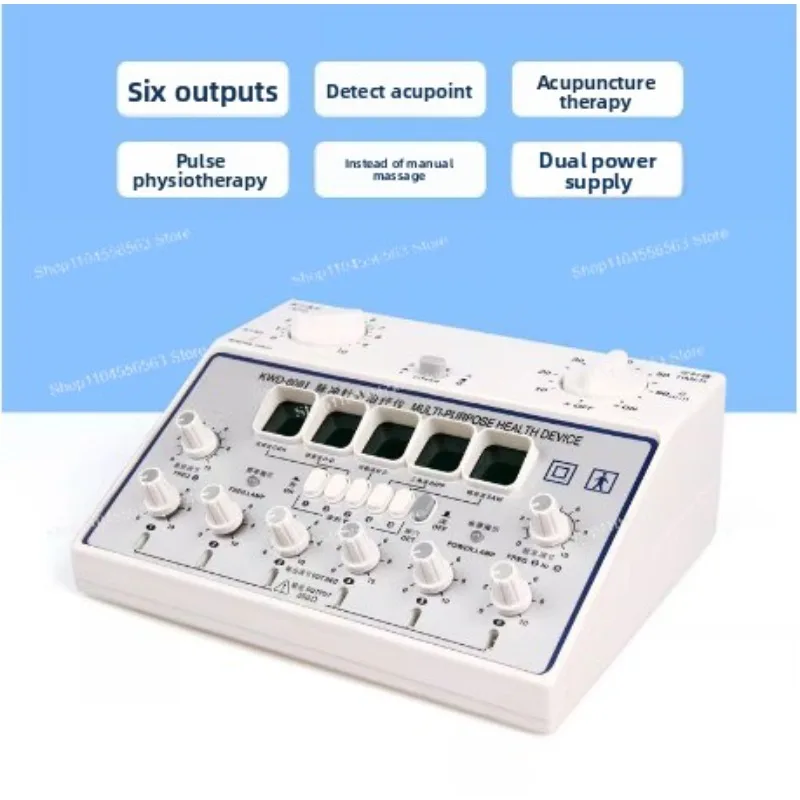 New KWD 808I 6-Channel Acupuncture Stimulator, Multifunctional Electric Massager for Neuromuscular Therapy