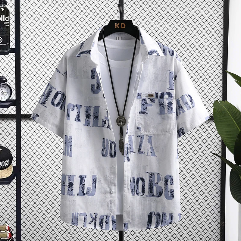 

Мужская футболка из чистого хлопка с коротким рукавом, свободного кроя, летняя, модная, повседневная, дышащая, удобная, с принтом.