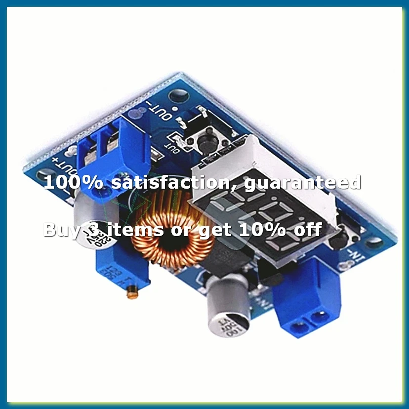XL4015E Voltage Adjustable Voltage Reduction Power Module with Voltmeter Digital Display 5A High-Power 75W DC Board-WDL