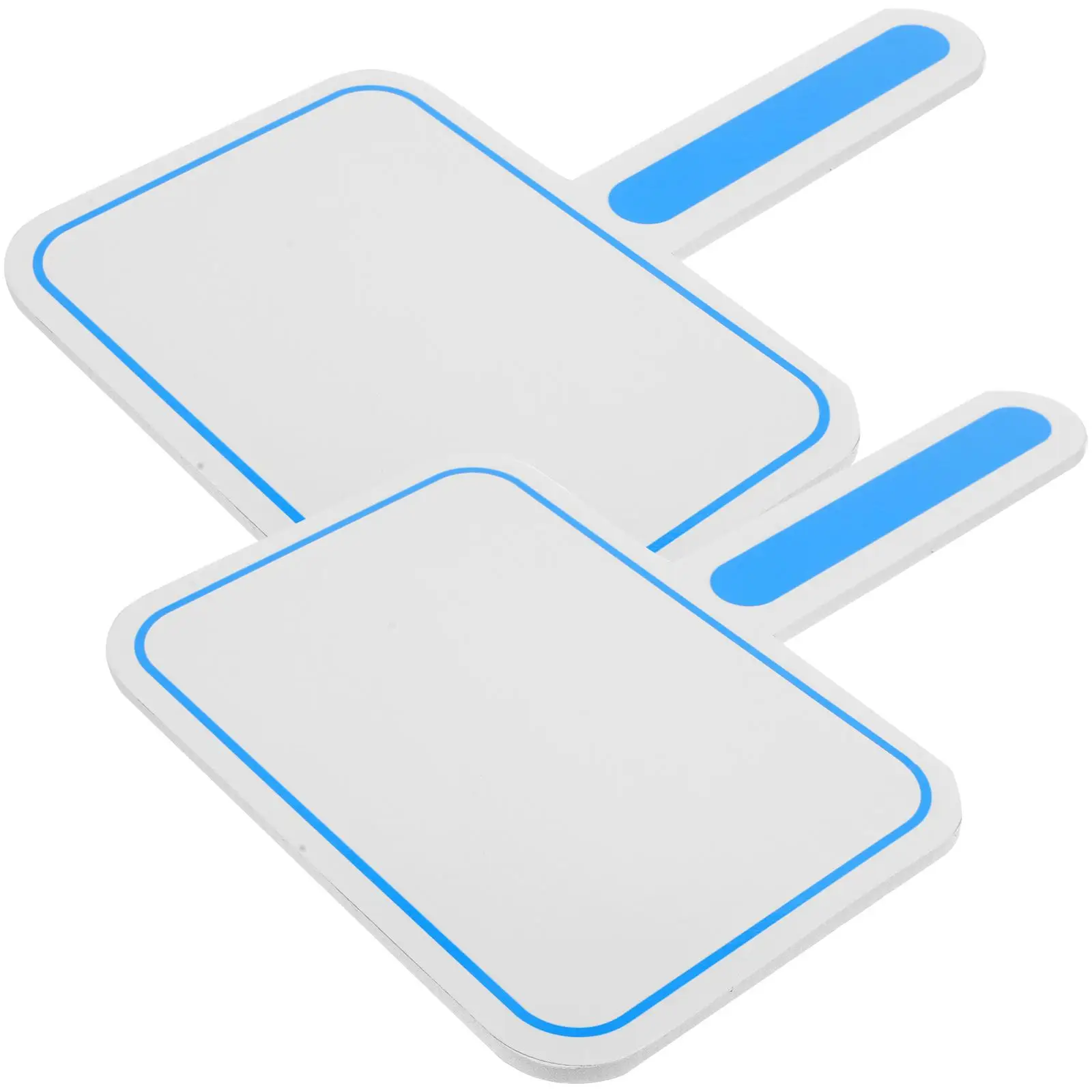 2 Pcs Whiteboard Blank Scoreboard Sticker Small Double Sided Handheld Erase Boards Dry Student